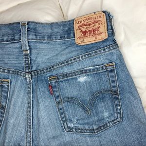 🤍LEVIS 501 jean shorts